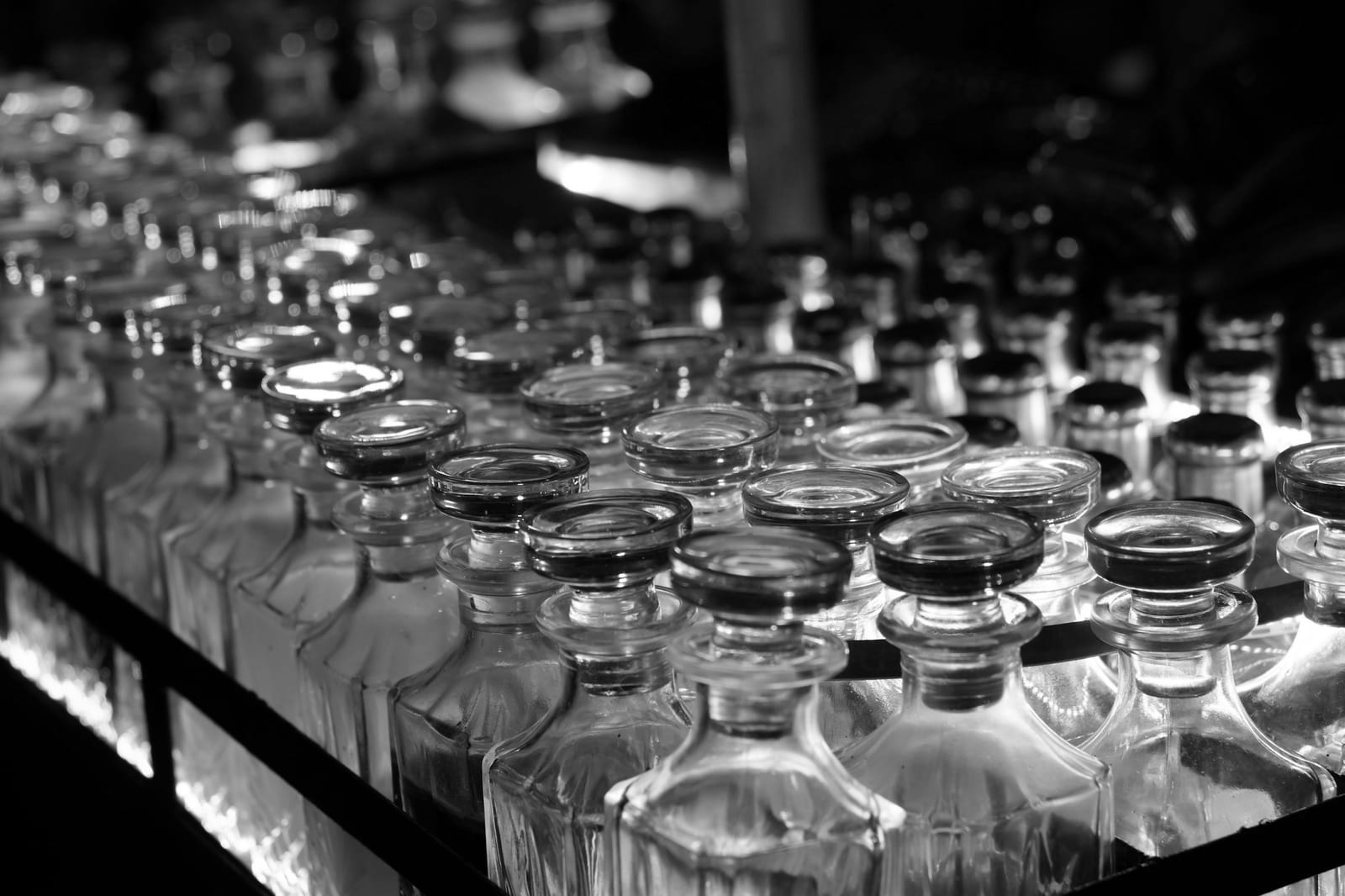 Glass production workshop